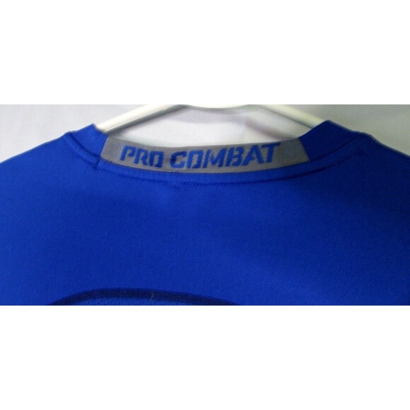 Nike Pro Combat Men's Medium Blue Compression Performance Swoosh Drifit - Picture 7 of 10